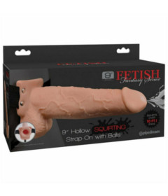 FF 9in Hollow Squirting Strap-On