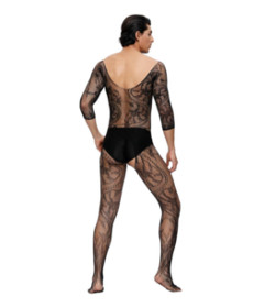 MP158 Bodystocking For Men Black