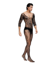 MP158 Bodystocking For Men Black