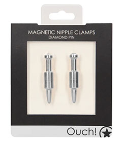 Magnetic Nipple Clamps Diamond Pin Silver