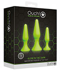 Ouch  Butt Plug Set Glow In Dark