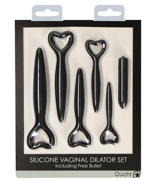 Silicone Vaginal Dilator Set - Black