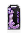 Realrock 6in Strapless Strapon Glow Pur