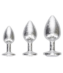 Ouch! New York Collection - Metal Anal Plug Set - Silver