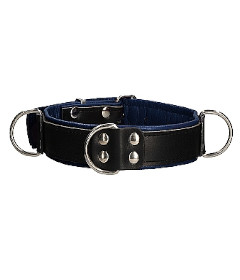 Deluxe Bondage Collar OS Blue