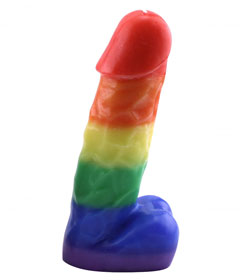 Rainbow Pecker Party Candle