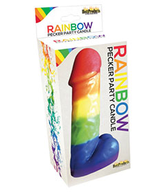 Rainbow Pecker Party Candle