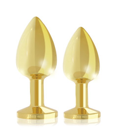 Rianne S Booty Plug Luxury Set x2 Gold