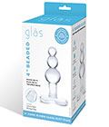 Glas 4in Beaded Butt Plug