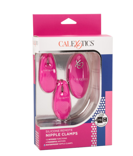 **AS STOCK** Silicone Remote Nipple Clamps - Pink