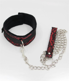B-COL21RED Red Lace Collar & Lead