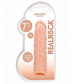 RealRock 7in Penis Sleeve White