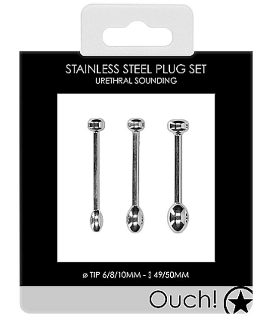 Stainless Steel Urethral Plug Set 49 50mm