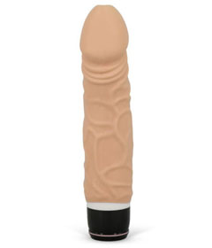 Silicone Classic Wide Vibe - Flesh