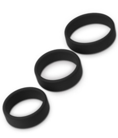 Power Plus Soft Silicone Pro Rings Black