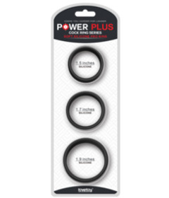 Power Plus Soft Silicone Pro Rings Black