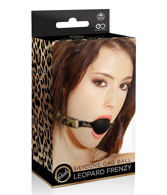 Leopard Frenzy - Silicone Ball Gag