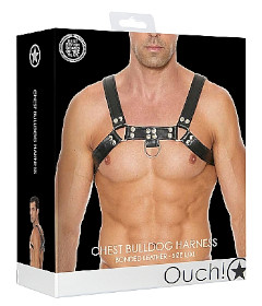 Chest Bulldog Harness - L XL Black