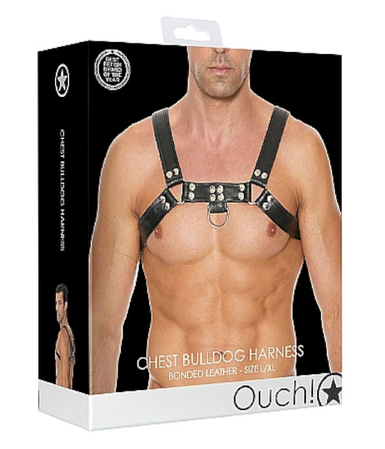 Chest Bulldog Harness - L XL Black