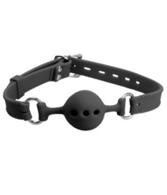 GAG011A Silicone Breathable Gag Black Small