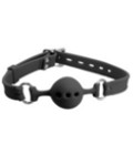 GAG011A Silicone Breathable Gag Black Small