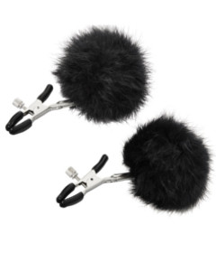 Sincerely Fur Nipple Clips Black