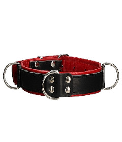 Deluxe Bondage Collar OS Red