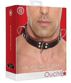 Deluxe Bondage Collar OS Red