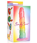 Simply Sweet 65 Swirl Rainbow Dildo