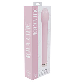 Loveline Celestia Bulb Tip Glass Vibrator - Pink