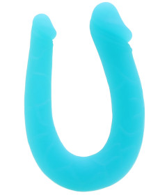 Silicone Double Dong AC DC Teal
