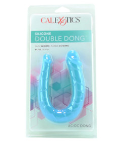 Silicone Double Dong AC DC Teal
