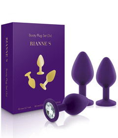 Rianne S - Booty Plug Set x3 Purple