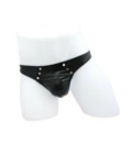 LIL2123A WetLook Studded Thong L XL