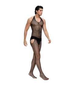 MP156 Bodystocking For Men Black