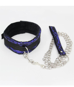 B-COL21PUR Purple Lace Collar & Lead