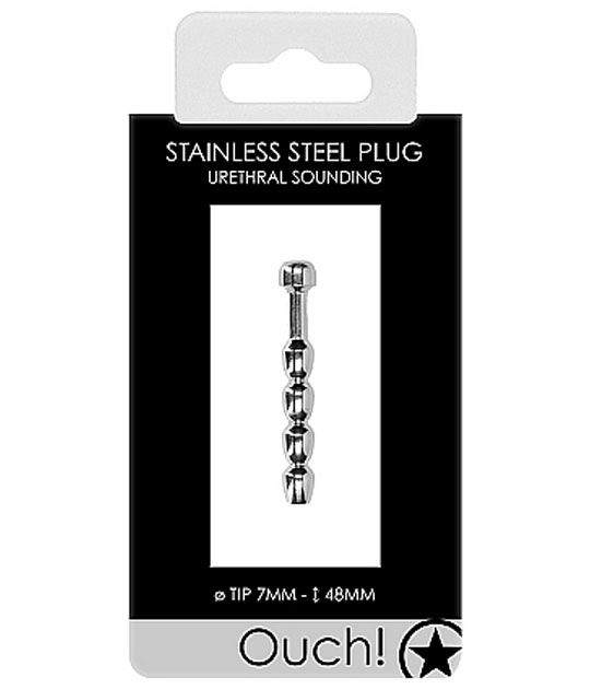 Bumpy Stainless Steel Plug 7mm