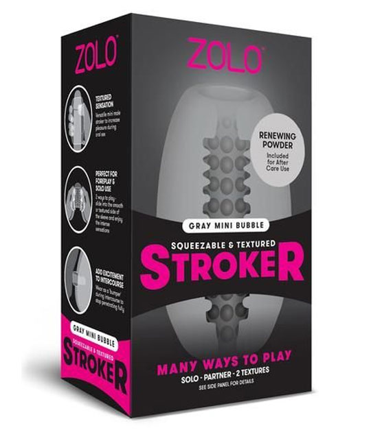 ZOLO Mini Stroker Bubble Gray
