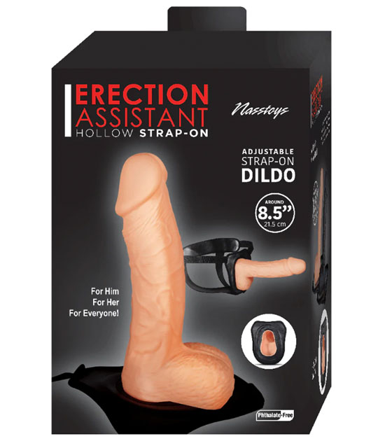 Erection Assistant Hollow Strap-on 8.5 Inches