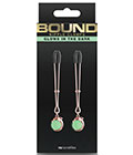 Bound  Nipple Clamps Gunmetal Glow 1