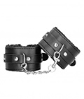 B+W - Plush Bonded Leather Wrist Cuffs