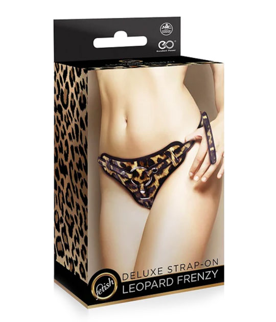 Leopard Frenzy - Deluxe Strap On Harness