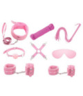 KIT001PNK 9 Piece Bondage Kit Pink