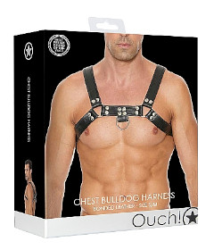 Chest Bulldog Harness - S M Black