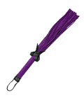 WHI052  Bow Detailed Purple And Black Willy Whip