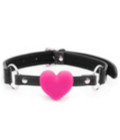 GAG018PNK Silicone Heart Gag Pink