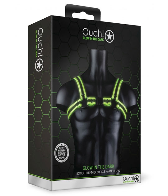 Ouch - Buckle Harness Glow In Dark L XL