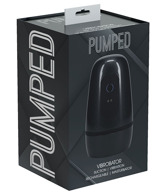 PUMPED Vibrobator Negative Pressure Suction - Gun Metal