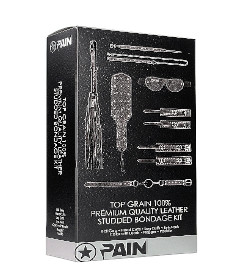 Pain 7 Pcs - Leather Studded Bondage Kit