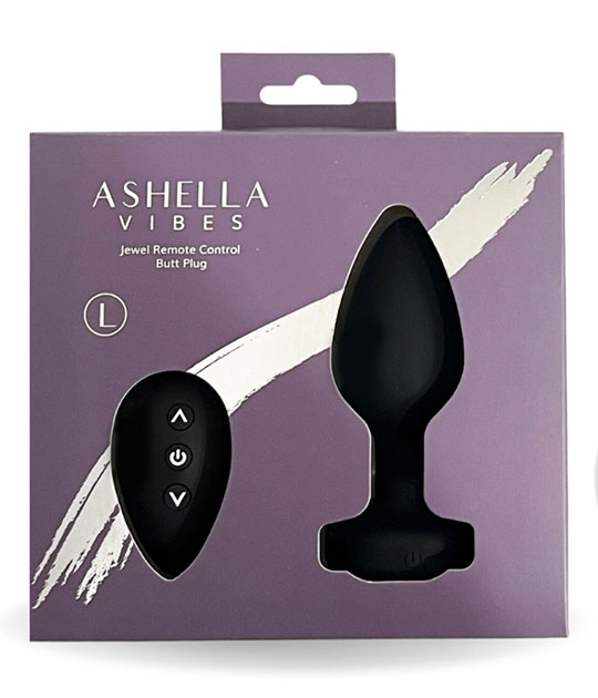 Ashella Vibes - Jewel Remote Control Butt Plug Large